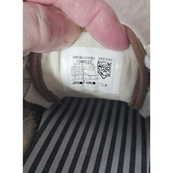 Sperry mens top sider canvas shoes Nwob - Picture 9 of 9